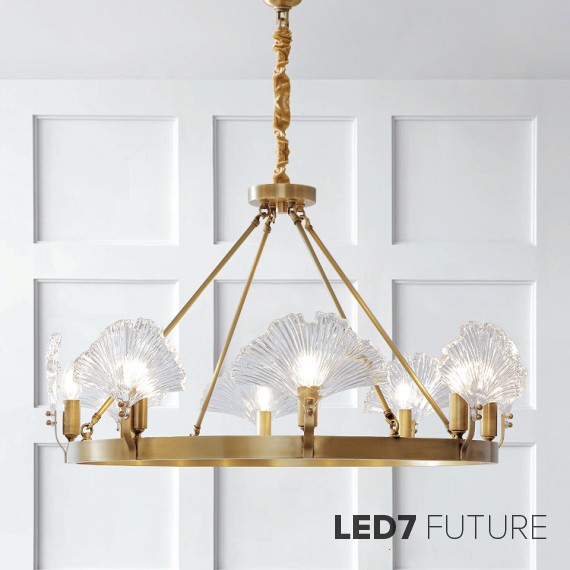 Loft Industry Modern - Lotus Rib Chandelier